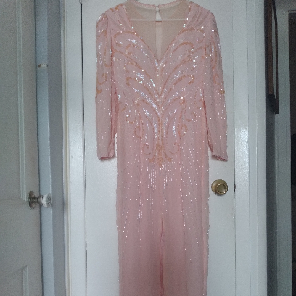 70s sparkly beaded dress